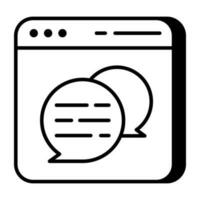 An icon design of web communication vector