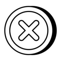 A modern design icon of delete vector