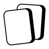 A unique design icon of penalty cards vector