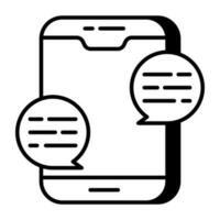 An icon design of communication vector