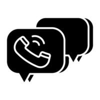 An icon design of communication vector