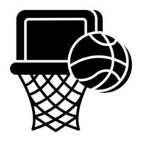 baloncesto juego icono en editable estilo vector