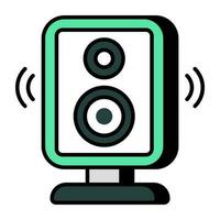 de moda diseño icono de inteligente altavoz vector