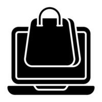 A premium download icon of grocery basket vector