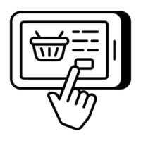 Unique design icon of web shop vector