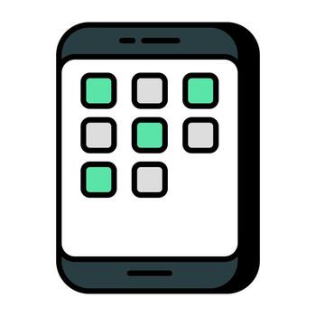An icon design of mobile apps vector