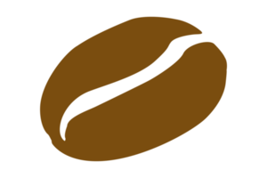 Coffee Bean Logo On Transparent Background png