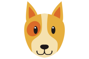 Cute Animal Head - Dog With Transparent Background png