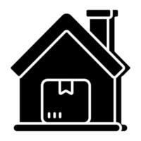 Conceptual design icon of home delivery vector