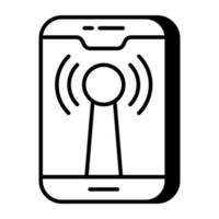 Premium download icon of mobile hotspot vector