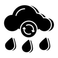 icono de lluvia en un diseño perfecto vector