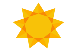 Golden Star With Transparent Background png