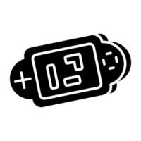 Brick game icon, editable vector