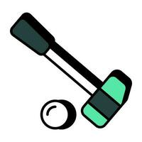 A unique design icon of polo game vector