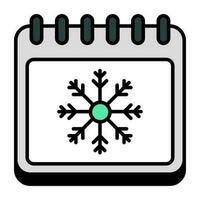 An icon design of winter season vector