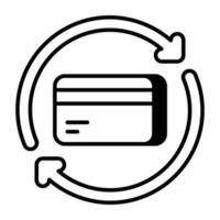 icono de descarga premium de tarjeta de cajero automático vector