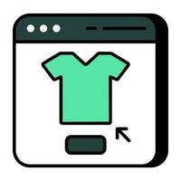 Modern design icon of online shopping vector