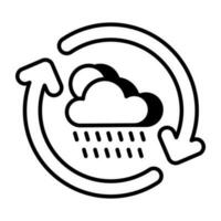 Rainfall icon in perfect design vector