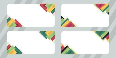 Free vector geometric frame banner template