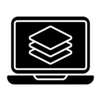 Modern design icon of online layers vector
