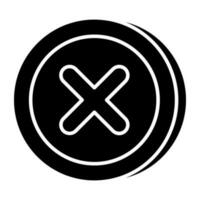 A modern design icon of delete vector