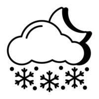 Snowfall icon in perfect design vector