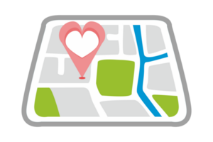 Valentine's Day Business Icon - Location With Transparent Background png