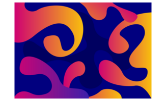 Abstract Squirt and Splash Gradient Fluid Background png