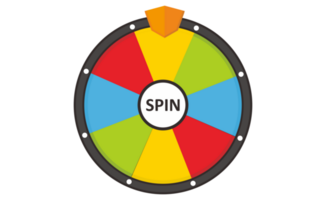 Lucky spinnen met transparant achtergrond png