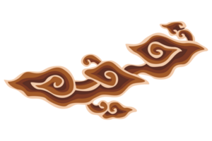 brun prydnad batik mega mendung cirebon indonesien med transparent bakgrund png