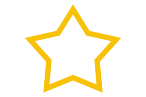 dourado Estrela com transparente fundo png