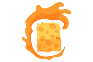 queijo logotipo ícone com transparente fundo png