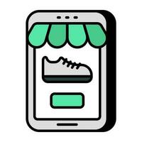 Modern design icon of online shopping vector