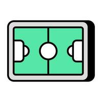 un ícono de diseño perfecto del campo de hockey vector