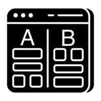 Vector design of a b test