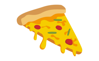 pizza fatia em transparente fundo png