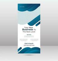 Business Roll Up Banner Design vector