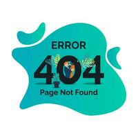 404 error página no encontró web página diseño vector ilustración