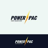 electrical electric power company logo design template Power Pac Logo Design Vector Energy Logo