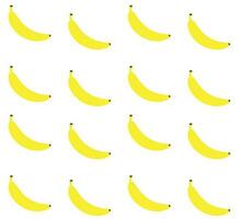 Vector seamless pattern of flat yellow banana