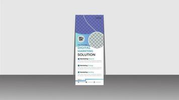 Business rollup banner design for company vector