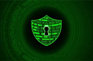 Modern Cybersecurity Technology Background with shield vector