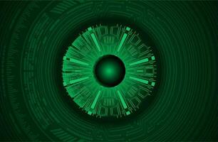 Modern Cybersecurity Eye on Technology Background vector