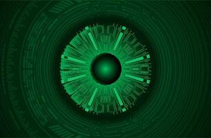 Modern Cybersecurity Eye on Technology Background vector