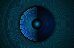 Modern Cybersecurity Technology Icon Pack with Eyes vector