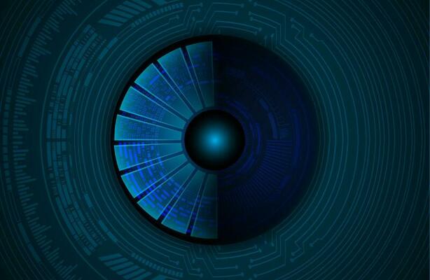 Modern Cybersecurity Technology Icon Pack with Eyes