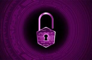 Modern Cybersecurity Technology Background with padlock vector