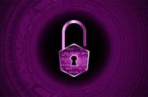 Modern Cybersecurity Technology Background with padlock vector