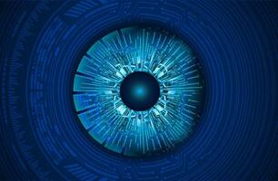 Modern Cybersecurity Eye on Technology Background vector