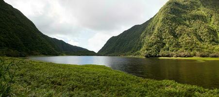 grand etang en la isla de la reunion foto